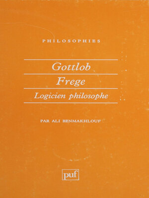 cover image of Gottlob Frege